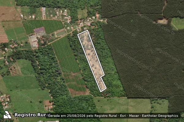 Imagem de satélite de Infração da Flora em Linhares - ES