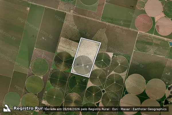 Imagem de satélite — Embargo IBAMA — Infração da Flora — Barreiras/BA
