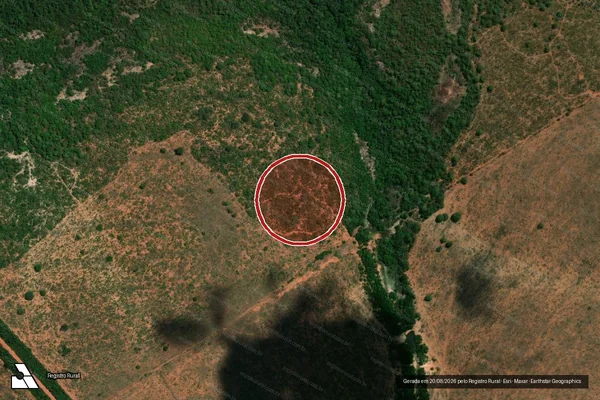 Imagem de satélite de Infração Ambiental em Poxoréo - MT