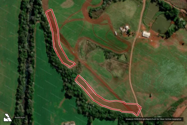 Imagem de satélite de Infração Ambiental em Marmeleiro - PR