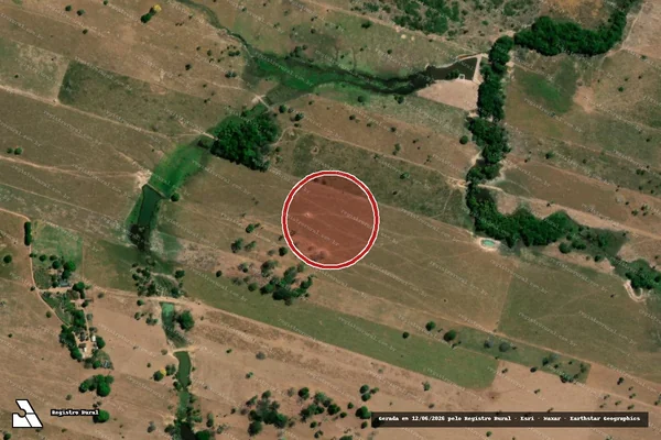 Imagem de satélite — Embargo IBAMA — Infração Ambiental - Alta Floresta/MT