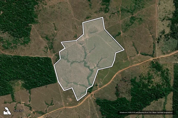 Imagem de satélite de Desmatamento em Colniza - MT