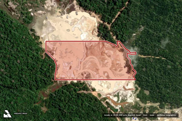 Imagem de satélite de Infração Ambiental em Itaituba - PA
