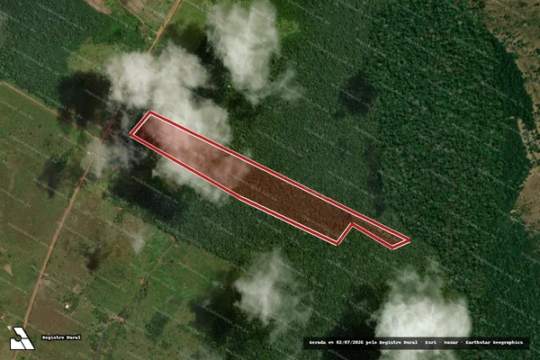 Imagem de satélite de Infração da Flora em Canutama - AM