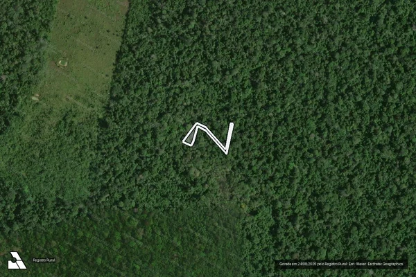 Imagem de satélite de Desmatamento em Rorainópolis - RR
