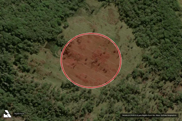 Imagem de satélite de Infração Ambiental em Lebon Régis - SC
