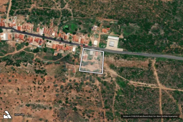 Imagem de satélite — Embargo IBAMA — Infração Ambiental — Campina Grande/PB