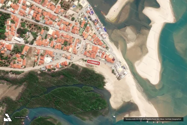 Imagem de satélite — Embargo IBAMA — Infração Ambiental - Cascavel/CE
