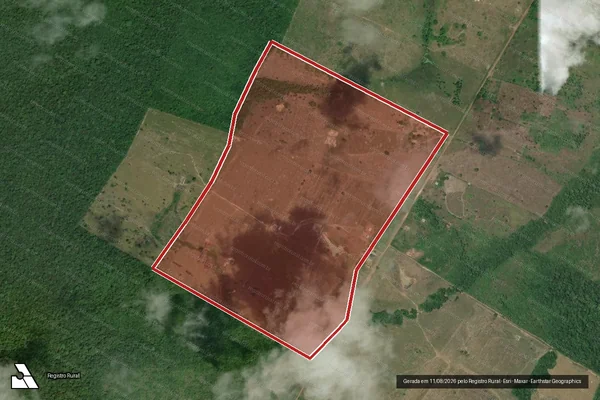 Imagem de satélite de Infração Ambiental em Cantá - RR