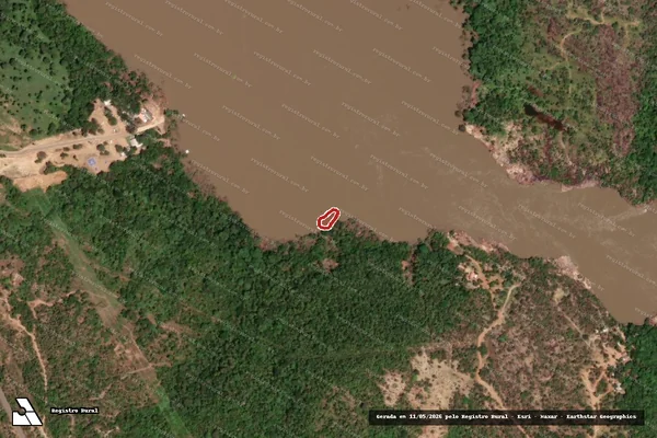 Imagem de satélite — Embargo Ambiental — Miracema Do Tocantins/TO