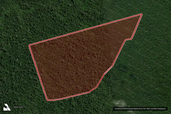 Imagem de satélite de Infração Ambiental em Altamira - PA