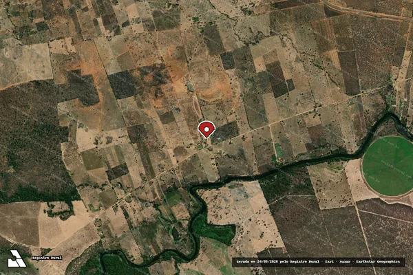 Imagem de satélite — Embargo IBAMA — Infração Ambiental — Feira da Mata/BA