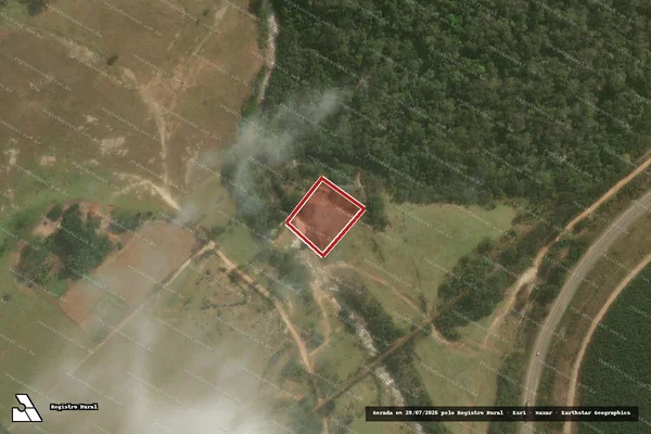 Imagem de satélite de Infração da Flora em Jaguariaíva - PR