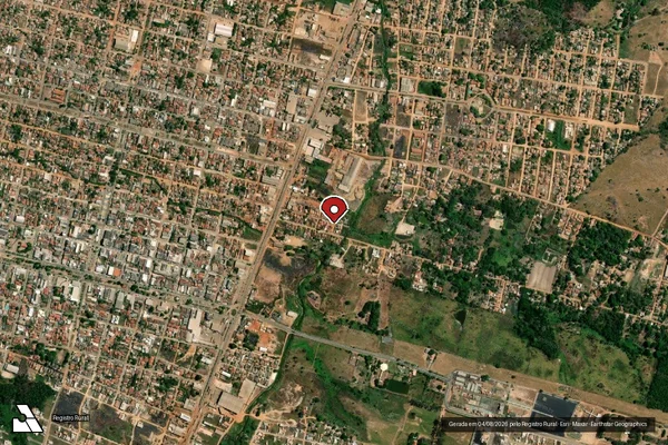 Imagem de satélite — Embargo IBAMA — Infração Ambiental — Xinguara/PA