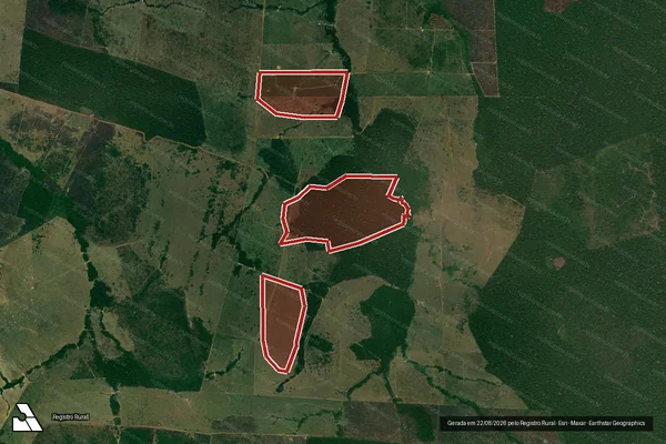 Imagem de satélite de Infração da Flora em Lábrea - AM