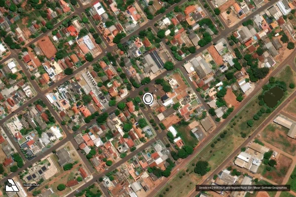 Imagem de satélite de Infração Ambiental em Sete Quedas - MS