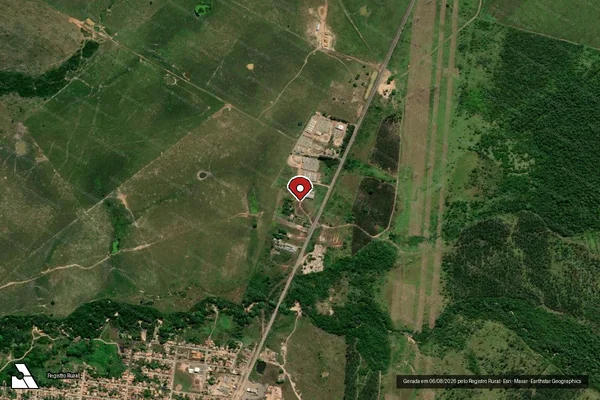 Imagem de satélite — Embargo IBAMA — Infração Ambiental - Nova Ipixuna/PA