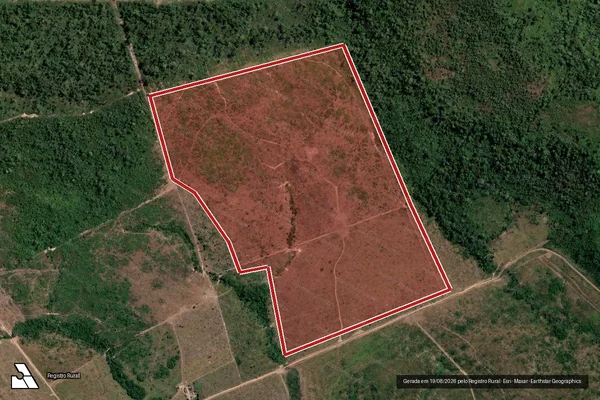 Imagem de satélite de Infração Ambiental em Altamira - PA