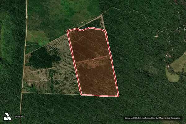 Imagem de satélite de Infração Ambiental em Altamira - PA
