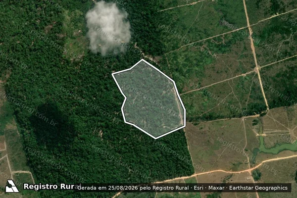 Imagem de satélite de Desmatamento em Itaituba - PA