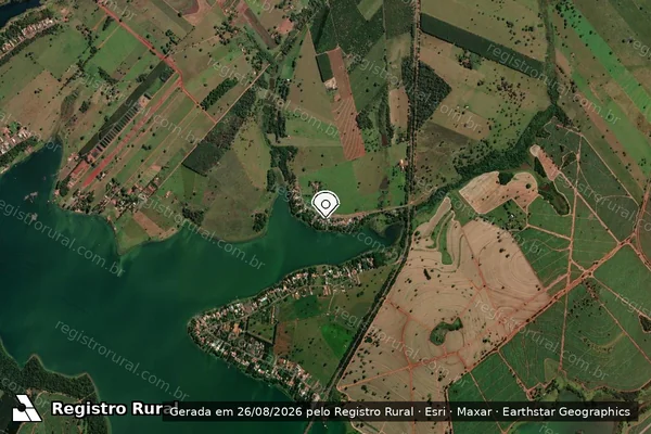 Imagem de satélite — Embargo Ambiental - Três Fronteiras/SP