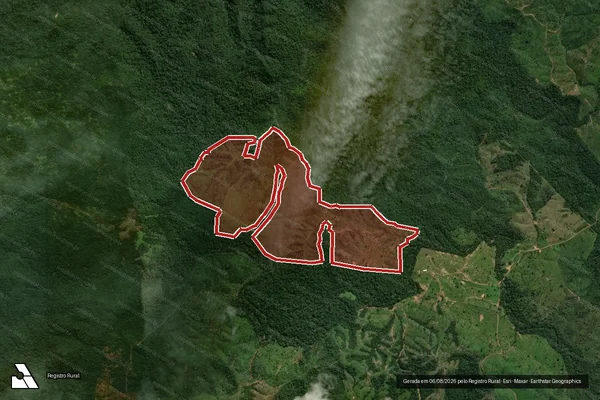 Imagem de satélite de Infração da Flora em Porto Esperidião - MT
