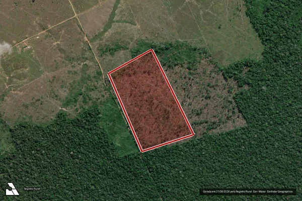 Imagem de satélite de Infração da Flora em Lábrea - AM
