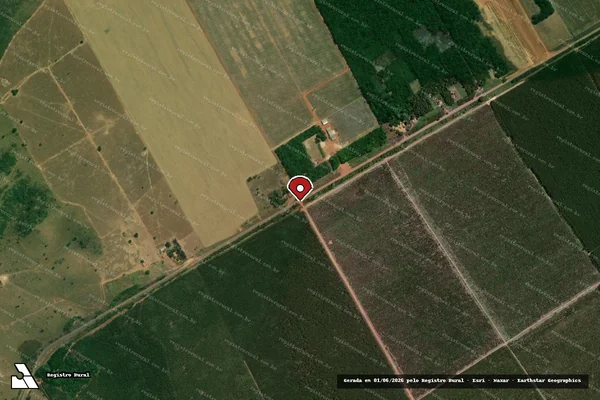 Imagem de satélite — Embargo IBAMA — Infração Ambiental - Açailândia/MA
