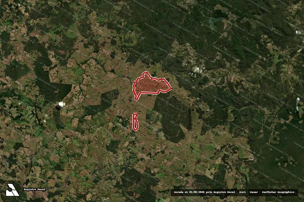 Imagem de satélite — Embargo Ambiental - Palmas/PR