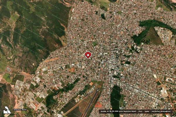 Imagem de satélite — Embargo IBAMA — Infração Ambiental - Formosa/GO
