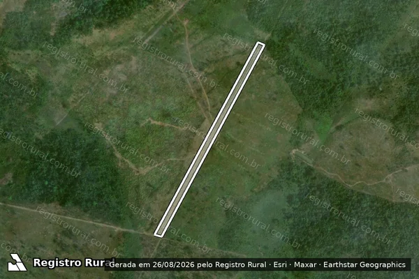Imagem de satélite de Infração de Licenciamento(Não Classificada-Móvel) em Mucajaí - RR