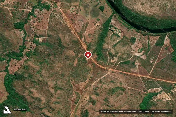 Imagem de satélite — Embargo IBAMA — Infração Ambiental — Novo Acordo/TO