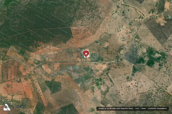 Imagem de satélite — Embargo IBAMA — Infração de Licenciamento(Não Classificada-Móvel) — Santa Brígida/BA