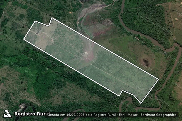 Imagem de satélite de Infração da Flora em São Félix do Xingu - PA