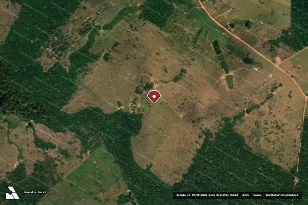 Imagem de satélite — Embargo IBAMA — Desmatamento - Porto Acre/AC