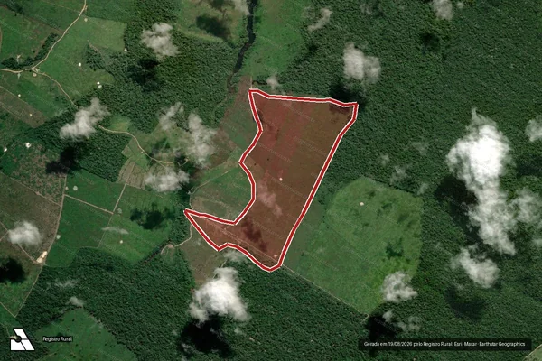 Imagem de satélite de Infração Ambiental em Senador José Porfírio - PA