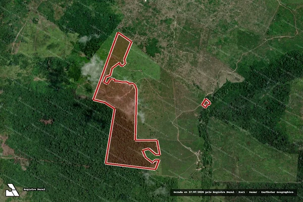 Imagem de satélite de Infração da Flora em Tailândia - PA
