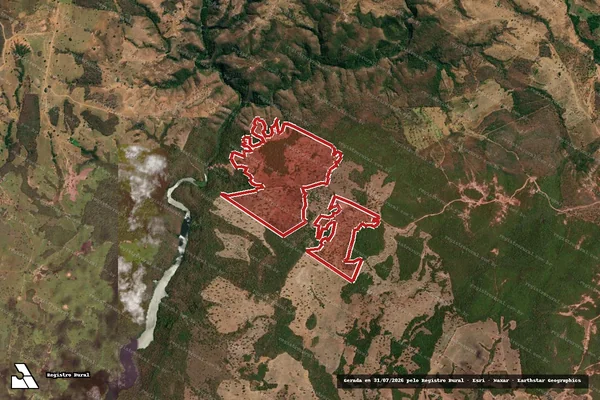 Imagem de satélite de Infração da Flora em Posse - GO