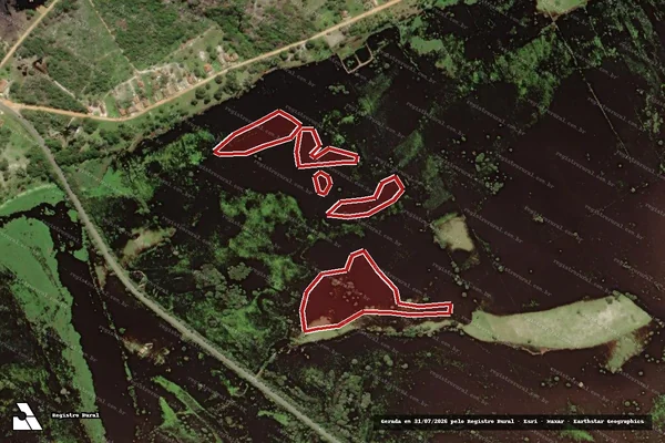 Imagem de satélite de Infração Ambiental em Penedo - AL