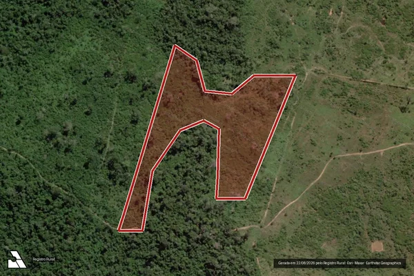 Imagem de satélite de Infração Ambiental em Marituba - PA