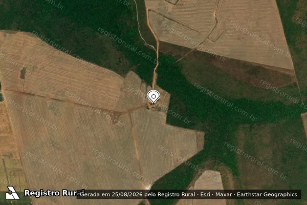 Imagem de satélite — Embargo IBAMA — Infração da Flora — Abreulândia/TO