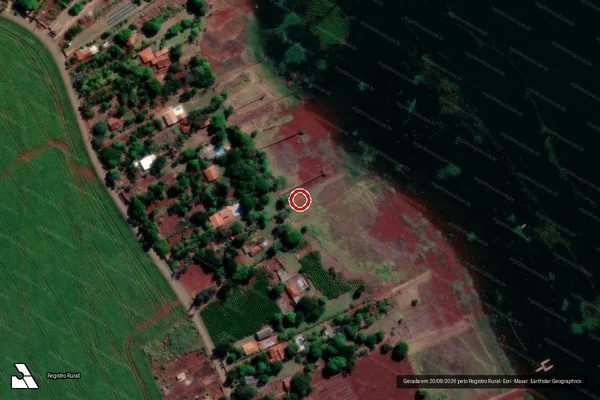 Imagem de satélite de Infração Ambiental em Primeiro de Maio - PR