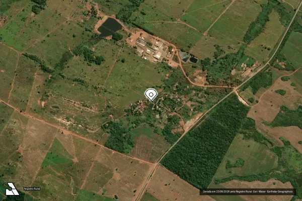 Imagem de satélite — Embargo IBAMA — Infração Ambiental — Xinguara/PA