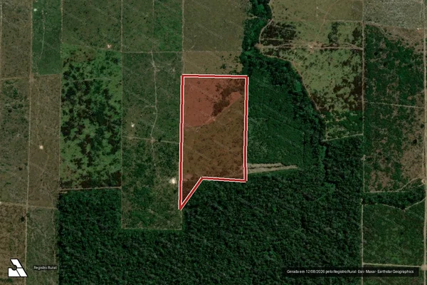 Imagem de satélite de Infração da Flora em Candeias do Jamari - RO