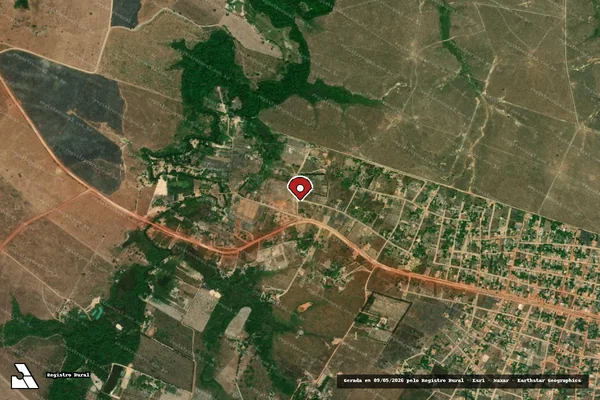 Imagem de satélite de Infração Ambiental em Ulianópolis - PA (marcador da localização)