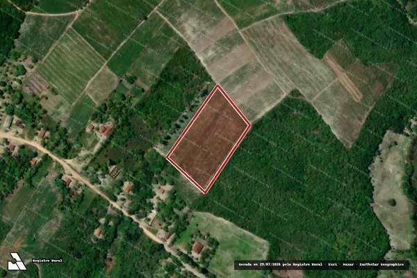 Imagem de satélite de Infração Ambiental em Baía da Traição - PB