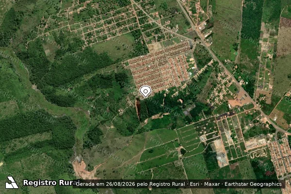 Imagem de satélite — Embargo IBAMA — Infração da Flora — Buriticupu/MA