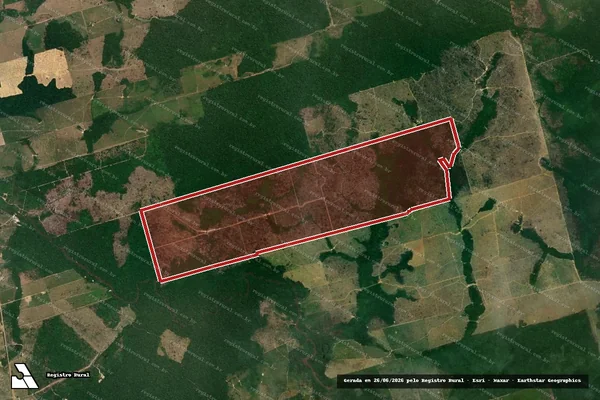 Imagem de satélite de Infração da Flora em Itaituba - PA