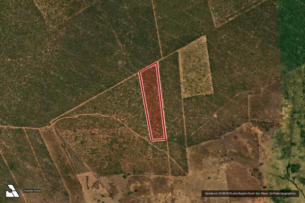 Imagem de satélite — Embargo IBAMA — Infração da Flora - Correntina/BA
