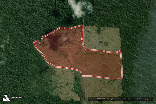 Imagem de satélite de Infração Ambiental em São Félix do Xingu - PA